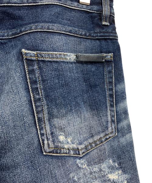 DOLCE & GABBANA（ドルチェ＆ガッバーナ）DOLCE & GABBANA (ドルチェ＆ガッバーナ) ダメージデニムパンツ インディゴ サイズ:48の古着・服飾アイテム