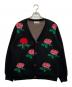 TTT MSW（ティー）の古着「Rose Jaquard Knit Cardigan」｜ブラック