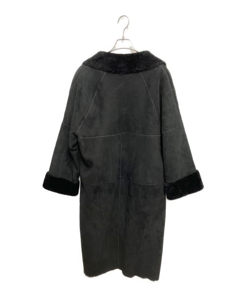 LOEWE（ロエベ）LOEWE (ロエベ) ムートンロングコート ブラック サイズ:44の古着・服飾アイテム