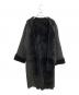 LOEWE (ロエベ) ムートンロングコート ブラック サイズ:44：50000円