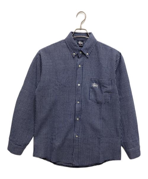 stussy（ステューシー）stussy (ステューシー) オールドボタンダウンシャツ ブルー サイズ:Mの古着・服飾アイテム