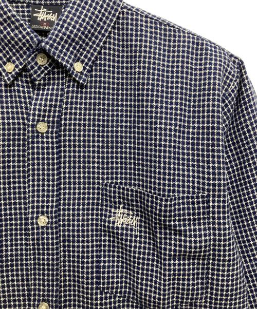 stussy（ステューシー）stussy (ステューシー) オールドボタンダウンシャツ ブルー サイズ:Mの古着・服飾アイテム