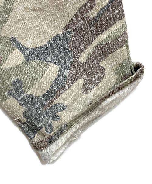 stussy（ステューシー）stussy (ステューシー) BIG OL' JEAN CAMO CANVAS NEEDLE PUNCH グリーン サイズ:71cm(W28)の古着・服飾アイテム