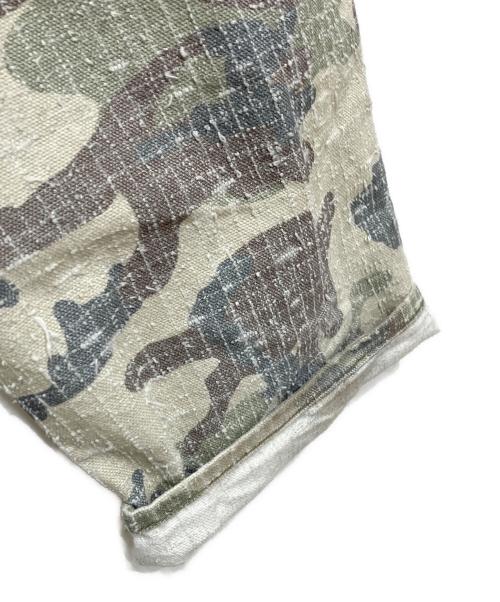 stussy（ステューシー）stussy (ステューシー) BIG OL' JEAN CAMO CANVAS NEEDLE PUNCH グリーン サイズ:71cm(W28)の古着・服飾アイテム