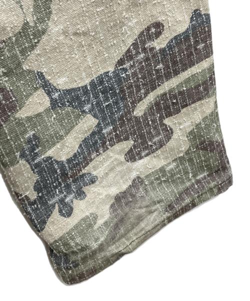 stussy（ステューシー）stussy (ステューシー) BIG OL' JEAN CAMO CANVAS NEEDLE PUNCH グリーン サイズ:71cm(W28)の古着・服飾アイテム