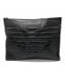 EMPORIO ARMANI（エンポリオ アルマーニ）の古着「クロコ クラッチバッグ」｜ブラック