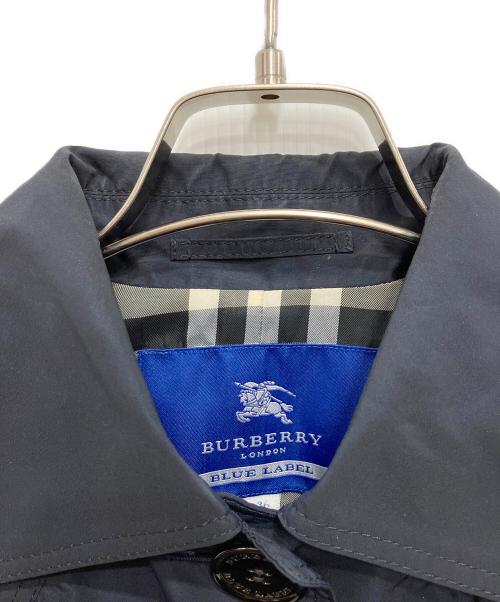 BURBERRY BLUE LABEL（バーバリー ブルー レーベル）BURBERRY BLUE LABEL (バーバリー ブルー レーベル) スプリングコート ネイビー サイズ:36の古着・服飾アイテム