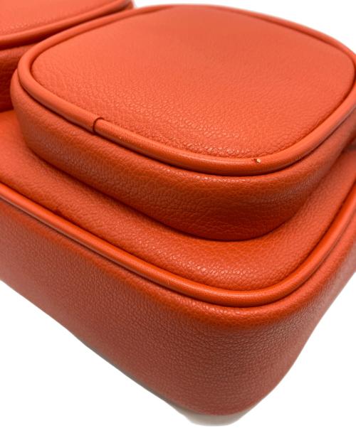 MICHAEL KORS（マイケル・コース）MICHAEL KORS (マイケル・コース) JET SET TRAVEL レザー クロスボディ ミディアム オレンジの古着・服飾アイテム