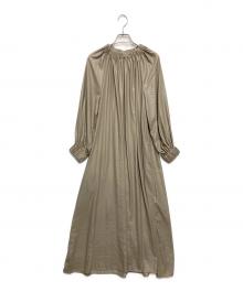 TODAYFUL（トゥデイフル）の古着「ギャザーワンピース」｜グリーン