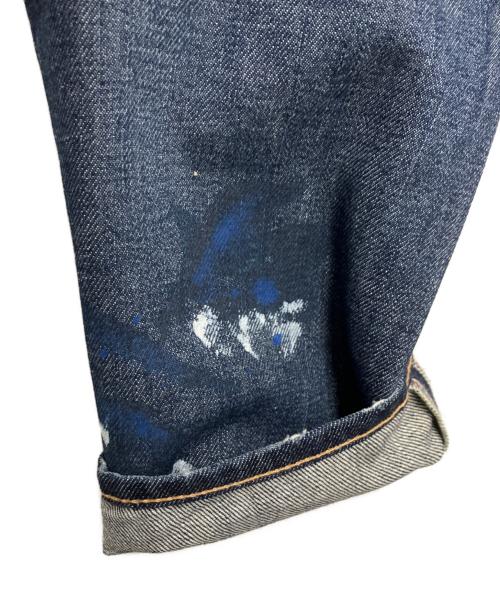POLO RALPH LAUREN（ポロ・ラルフローレン）POLO RALPH LAUREN (ポロ・ラルフローレン) ペイントデニムパンツ インディゴ サイズ:26の古着・服飾アイテム