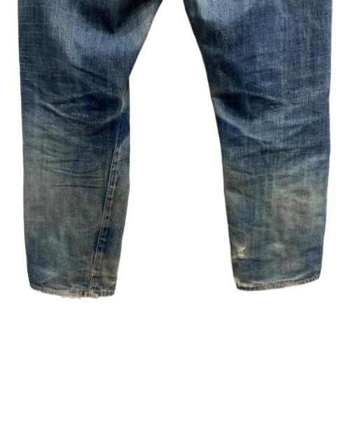 BAPE BY A BATHING APE（ベイプバイアベイシングエイプ）BAPE BY A BATHING APE (ベイプバイアベイシングエイプ) ペイントデニムパンツ インディゴ サイズ:Ｌの古着・服飾アイテム