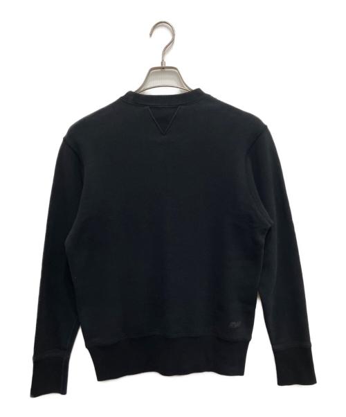LOOPWHEELER（ループウィラー）LOOPWHEELER (ループウィラー) Vガゼットスウェット ブラック サイズ:Sの古着・服飾アイテム
