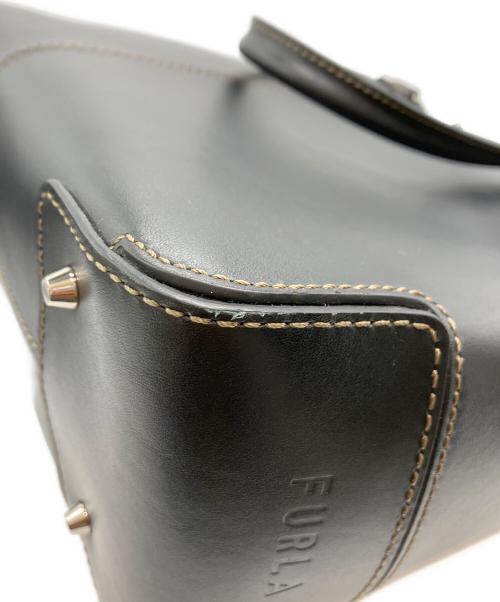 FURLA（フルラ）FURLA (フルラ) SIRIOレザートートバッグ ブラックの古着・服飾アイテム