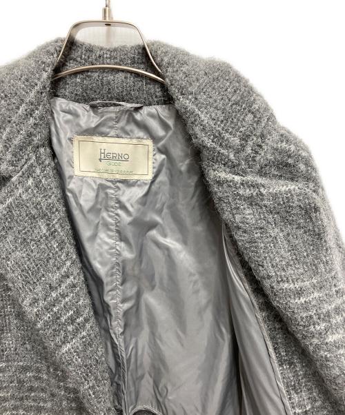 HERNO（ヘルノ）HERNO (ヘルノ) アルパカモヘヤブレンド チェスターコート グレー サイズ:40の古着・服飾アイテム
