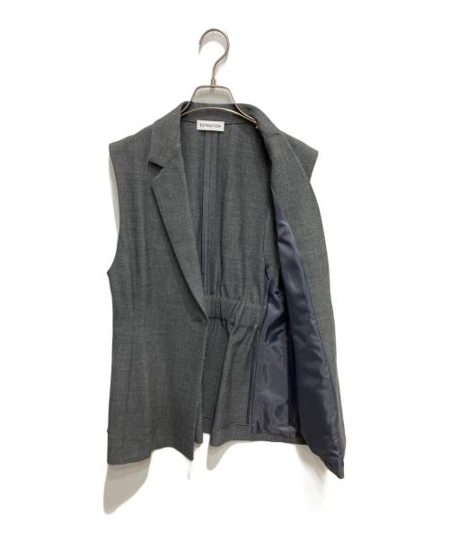 ESTNATION（エストネーション）ESTNATION (エストネーション) テーラードカラージレ グレー サイズ:38の古着・服飾アイテム