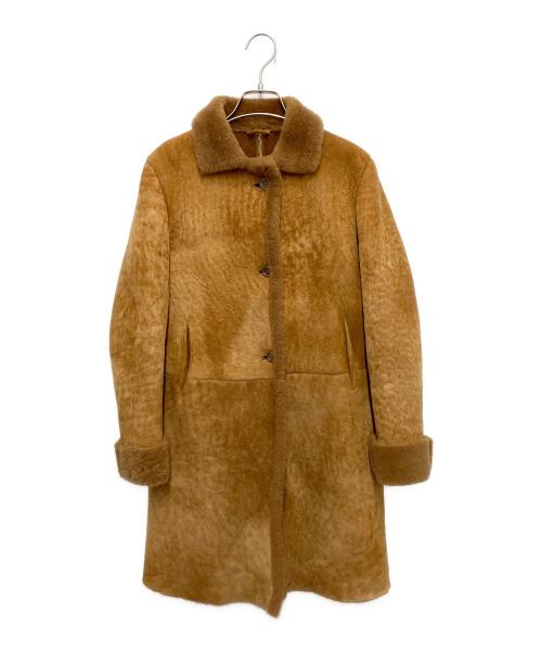 JIL SANDER（ジルサンダー）JIL SANDER (ジルサンダー) ムートンコート ブラウン サイズ:34の古着・服飾アイテム