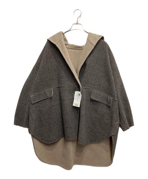 SHIPS any（シップスエニィ）SHIPS any (シップスエニィ) リバー フーデット ミディ コート ブラウン サイズ:Free 未使用品の古着・服飾アイテム