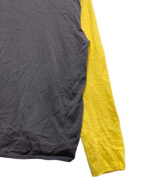 COMME des GARCONS SHIRT（コムデギャルソンシャツ）COMME des GARCONS SHIRT (コムデギャルソンシャツ) クレイジーパターンニット ネイビー×グレー サイズ:Lの古着・服飾アイテム