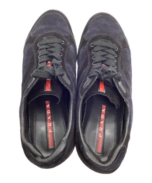PRADA（プラダ）PRADA (プラダ) スエードスニーカー ブラック サイズ:6 1/2の古着・服飾アイテム