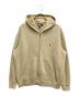 POLO RALPH LAUREN（ポロ・ラルフローレン）の古着「ポニー刺繍ジップアップパーカー」｜ベージュ