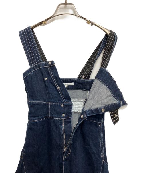 UN3D.（アンスリード）UN3D. (アンスリード) アシンメトリーデニムドレス デニム サロペットスカート インディゴ サイズ:36の古着・服飾アイテム