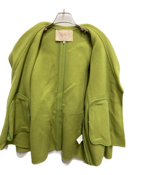 Sybilla（シビラ）Sybilla (シビラ) ウールリバーハーフコート グリーン サイズ:Mの古着・服飾アイテム