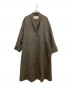 Sybillaシビラ）の古着「ショールカラーリバーコート」｜ブラウン