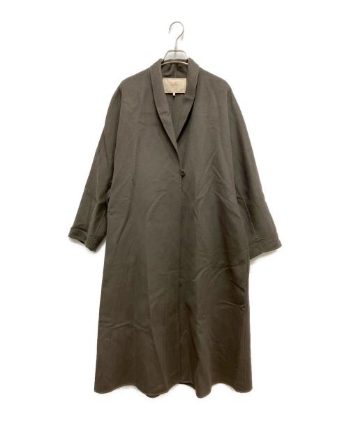 Sybilla（シビラ）Sybilla (シビラ) ショールカラーリバーコート ブラウン サイズ:Mの古着・服飾アイテム