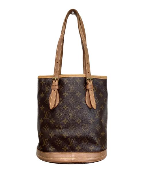 LOUIS VUITTON（ルイ ヴィトン）LOUIS VUITTON (ルイ ヴィトン) バケットPMトートバッグ ブラウンの古着・服飾アイテム
