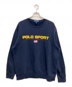 POLO SPORTポロスポーツ）の古着「ロゴプリントスウェット」｜ネイビー