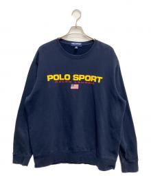 POLO SPORT（ポロスポーツ）の古着「ロゴプリントスウェット」｜ネイビー