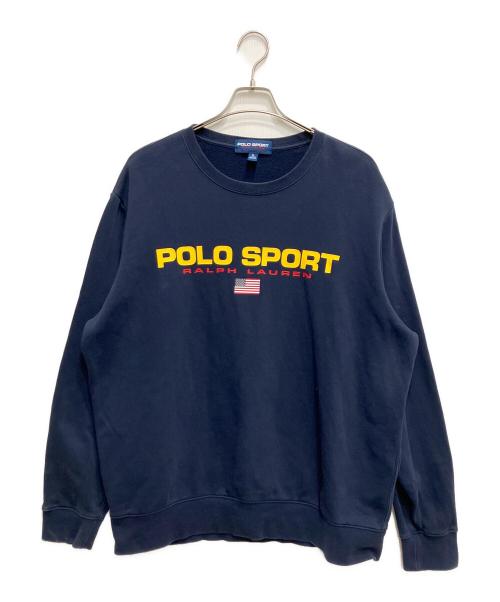 POLO SPORT（ポロスポーツ）POLO SPORT (ポロスポーツ) ロゴプリントスウェット ネイビー サイズ:XLの古着・服飾アイテム
