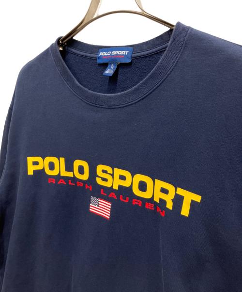 POLO SPORT（ポロスポーツ）POLO SPORT (ポロスポーツ) ロゴプリントスウェット ネイビー サイズ:XLの古着・服飾アイテム