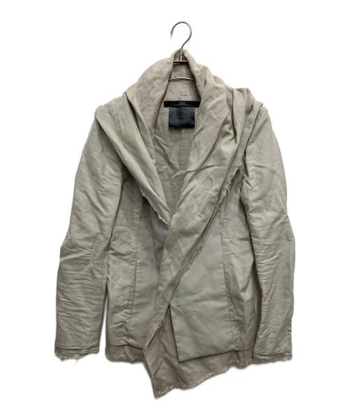 DIRAIN（ディレイン）DIRAIN (ディレイン) リネンレイヤードジャケット ベージュ サイズ:1の古着・服飾アイテム