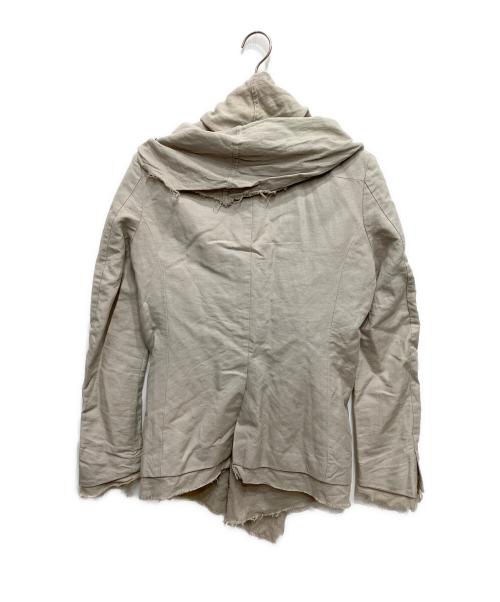 DIRAIN（ディレイン）DIRAIN (ディレイン) リネンレイヤードジャケット ベージュ サイズ:1の古着・服飾アイテム