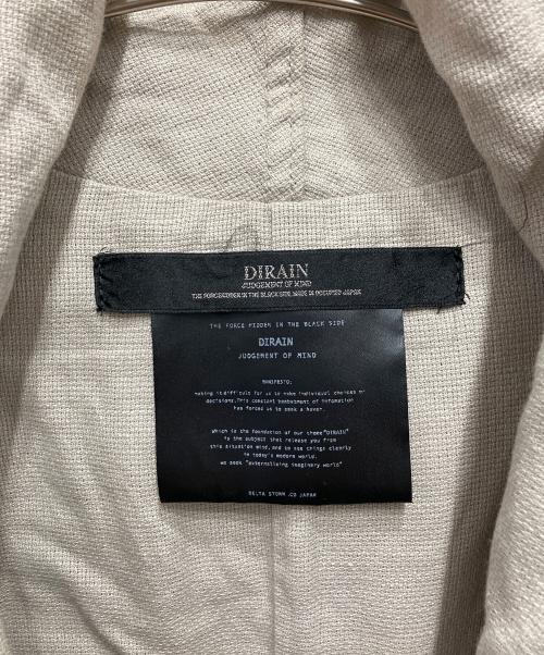 DIRAIN（ディレイン）DIRAIN (ディレイン) リネンレイヤードジャケット ベージュ サイズ:1の古着・服飾アイテム