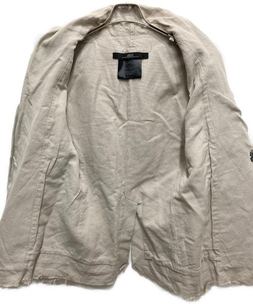 DIRAIN（ディレイン）DIRAIN (ディレイン) リネンレイヤードジャケット ベージュ サイズ:1の古着・服飾アイテム