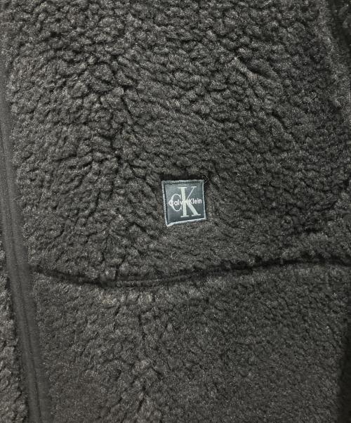 Calvin Klein（カルバンクライン）Calvin Klein (カルバンクライン) フルジップシェルパジャケット ブラック サイズ:M 未使用品の古着・服飾アイテム