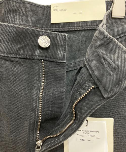 Calvin Klein（カルバンクライン）Calvin Klein (カルバンクライン) 90s LOOSE ESSENTIAL BLACK JEANS ブラック サイズ:25 未使用品の古着・服飾アイテム