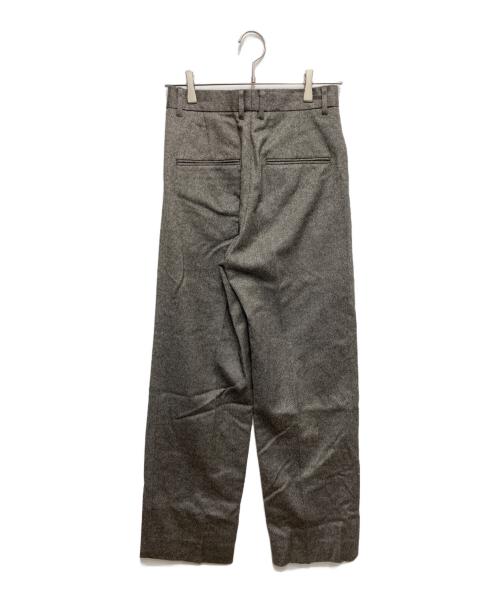 journal standard L'essage（ジャーナルスタンダード レサージュ）journal standard L'essage (ジャーナルスタンダード レサージュ) ヘリンボン/ツイル タックパンツ グレー サイズ:36の古着・服飾アイテム