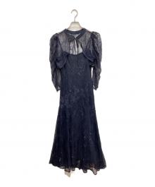 DORRY DOLL（ドリードール）の古着「ボレロセット3WAYレースドレス」｜ネイビー