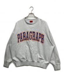 paragraph（パラグラフ）の古着「カレッジロゴスウェット」｜グレー