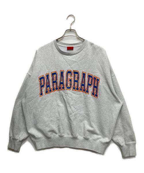 paragraph（パラグラフ）Paragraph (パラグラフ) カレッジロゴスウェット グレー サイズ:不明の古着・服飾アイテム