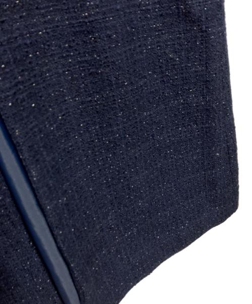 Vin（ヴィン）Vin (ヴィン) ツイードロングジレ ネイビー サイズ:9 未使用品の古着・服飾アイテム