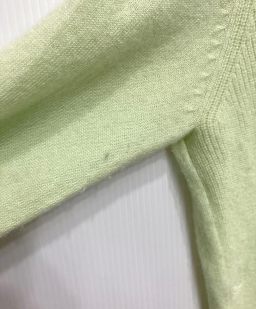 23区（ニジュウサンク）23区 (ニジュウサンク) カシミヤ混ニット グリーン サイズ:38の古着・服飾アイテム