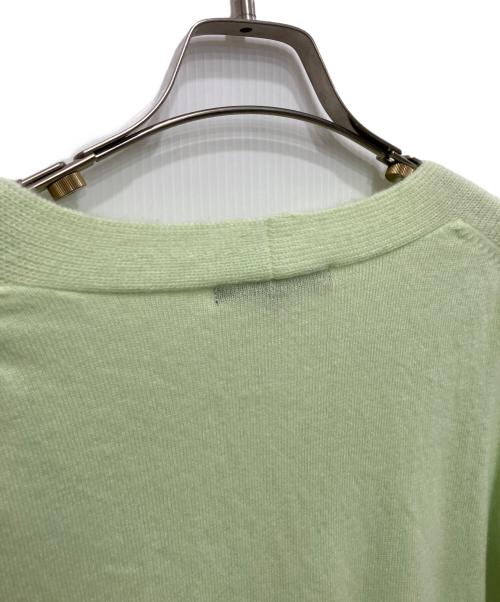23区（ニジュウサンク）23区 (ニジュウサンク) カシミヤ混ニット グリーン サイズ:38の古着・服飾アイテム