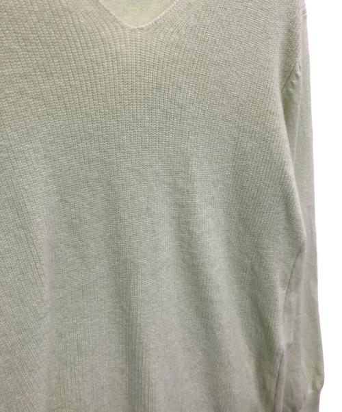 23区（ニジュウサンク）23区 (ニジュウサンク) カシミヤ混ニット グリーン サイズ:38の古着・服飾アイテム