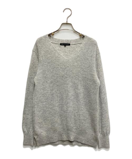 23区（ニジュウサンク）23区 (ニジュウサンク) カシミヤ混ニット グレー サイズ:38の古着・服飾アイテム