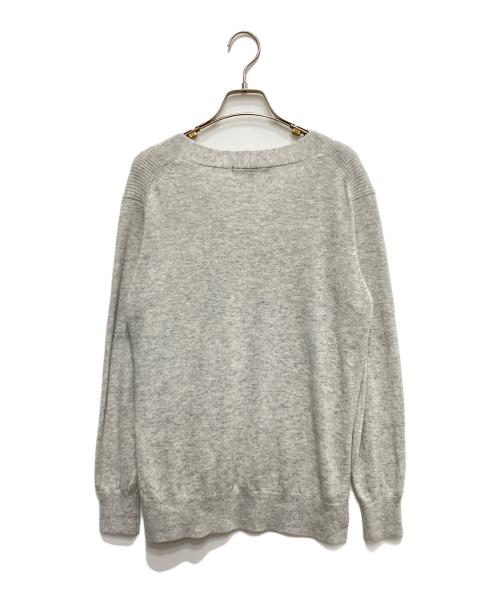 23区（ニジュウサンク）23区 (ニジュウサンク) カシミヤ混ニット グレー サイズ:38の古着・服飾アイテム