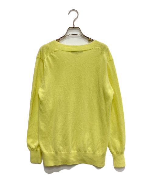23区（ニジュウサンク）23区 (ニジュウサンク) カシミヤ混ニット イエロー サイズ:38の古着・服飾アイテム